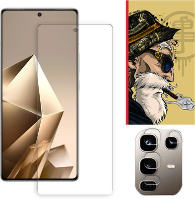 ARBAN Tempered Glass Guard for Infinix Note 50 Pro 4G FRONT Tempered Glass Screen Protector | Anti-Scratch | Edge to Edge Full Coverage | 9H Hardness ( 1 FRONT SCREEN GUARD + 1 CAMERA LENS PROTECTOR + 1 FREE BACK EMBOSSED SKIN001 )(Pack of 1)