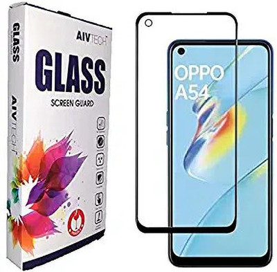 AIV TECH Edge To Edge Tempered Glass for Oppo A54 5G(Pack of 1)