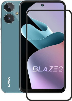 SNMART Edge To Edge Tempered Glass for LAVA BLAZE 2, LAVA BLAZE 2(Pack of 1)