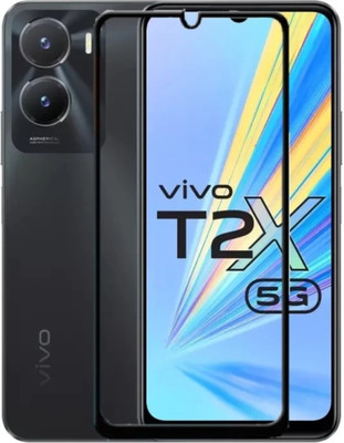sadgatih Edge To Edge Tempered Glass for Tempered Glass Guard for Vivo T2X 5G, Vivo T2X (Pack of 1)(Pack of 1)