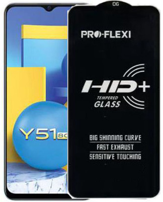 SM Styles Edge To Edge Tempered Glass for Vivo Y51 2020(Pack of 1)