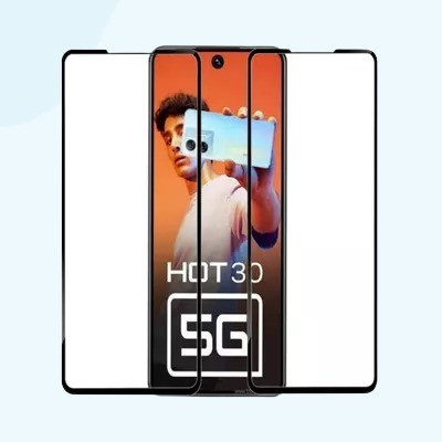 vmt stock Edge To Edge Tempered Glass for Infinix HOT 30 5G, HOT 30 5G, Infinix HOT 30(Pack of 1)