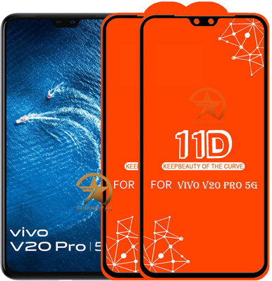 HQ Protection Edge To Edge Tempered Glass for Vivo V20 Pro(Pack of 2)