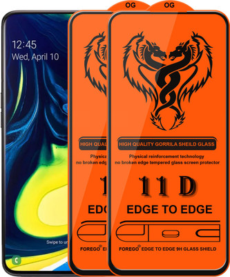 Forgive Edge To Edge Tempered Glass for Samsung Galaxy A90(Pack of 2)