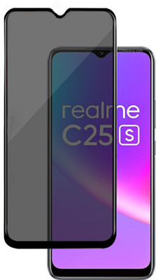 HUPSHY Edge To Edge Tempered Glass for realme C25s(Pack of 1)