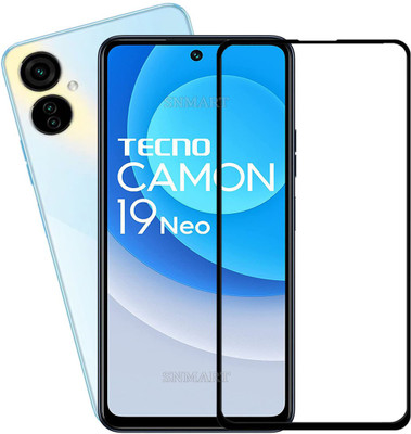 SNMART Edge To Edge Tempered Glass for Tecno Camon 19 Neo(Pack of 1)
