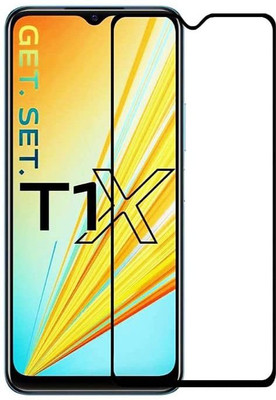 Bodoma Edge To Edge Tempered Glass for Vivo T1X 4G(Pack of 1)