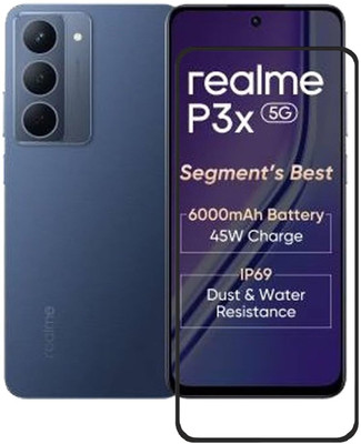 O2MG Edge To Edge Tempered Glass for realme P3x 5G(Pack of 1)