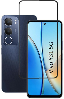 Bodoma Edge To Edge Tempered Glass for Vivo Y31 5G(Pack of 1)