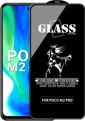 Qyist Edge To Edge Tempered Glass for POCO M2 PRO(Pack of 1)