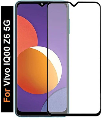 O2MG Edge To Edge Tempered Glass for IQOO Z6 5G(Pack of 1)