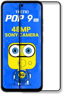 NKCASE Edge To Edge Tempered Glass for Tecno POP 9 5G(Pack of 1)