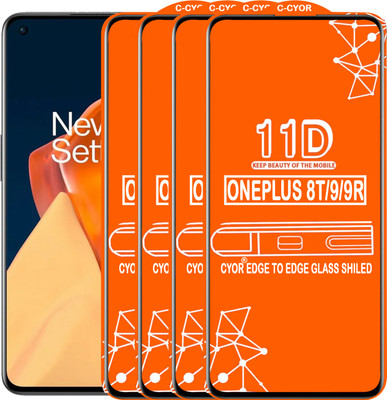CYOR Edge To Edge Tempered Glass for ONEPLUS 9(Pack of 4)