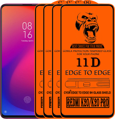 CYOR Edge To Edge Tempered Glass for Mi K20(Pack of 4)