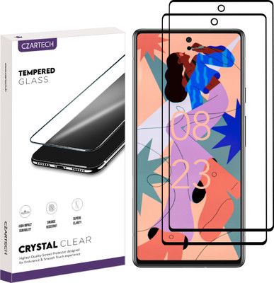 CZARTECH Edge To Edge Tempered Glass for Google Pixel 6A 5G(Pack of 2)