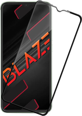 HUPSHY Edge To Edge Tempered Glass for LAVA Blaze(Pack of 1)
