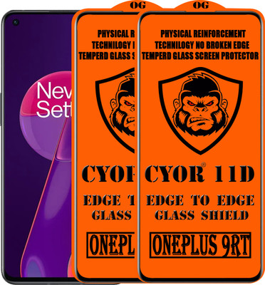 CYOR Edge To Edge Tempered Glass for ONEPLUS 9RT(Pack of 2)
