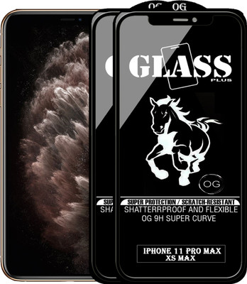 PFOAM Edge To Edge Tempered Glass for Apple iPhone XS Max(Pack of 2)