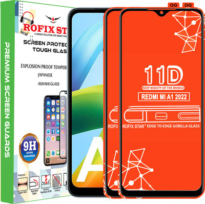 Rofix star Edge To Edge Tempered Glass for REDMI MI A1 2022(Pack of 2)