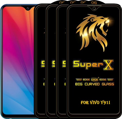 PFOAM Edge To Edge Tempered Glass for VIVO Y91I(Pack of 4)