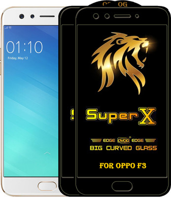 PFOAM Edge To Edge Tempered Glass for Oppo F3(Pack of 2)