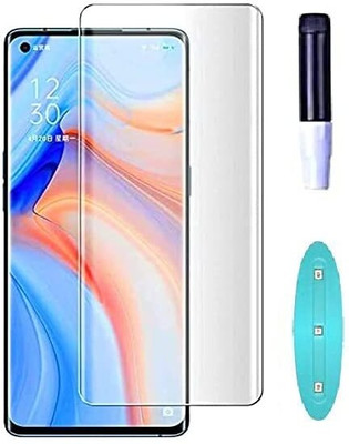 crixus Edge To Edge Tempered Glass for Oppo Reno4 Pro(Pack of 1)