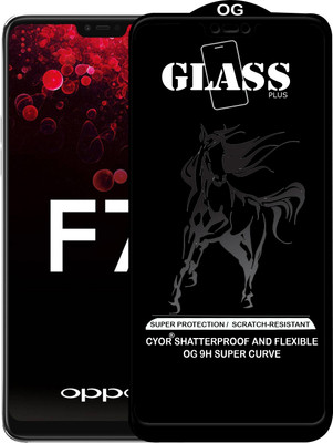 CYOR Edge To Edge Tempered Glass for OPPO F7(Pack of 1)