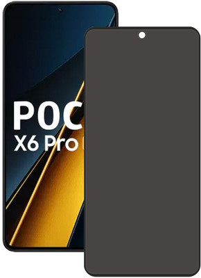 SPRITZEN Edge To Edge Tempered Glass for Poco X6 Pro 5G, privacy Glass(Pack of 1)