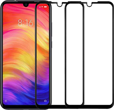 Karpine Edge To Edge Tempered Glass for Mi Redmi Note 7, Mi Redmi Note 7S, Mi Redmi Note 7 Pro(Pack of 2)