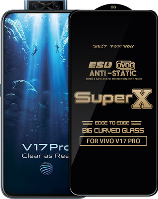 Qyist Edge To Edge Tempered Glass for VIVO V17 PRO(Pack of 1)