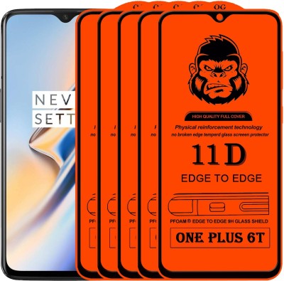 Xester Edge To Edge Tempered Glass for OnePlus 6T(Pack of 5)