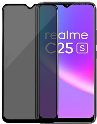 HUPSHY Edge To Edge Tempered Glass for realme C25s(Pack of 1)