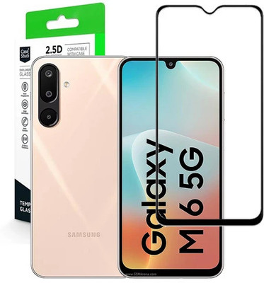 HOBBYTRONICS Edge To Edge Tempered Glass for SAMSUNG M16 5G, SAMSUNG M16, SAMSUNG GALAXY M16 5G, SAMSUNG GALAXY M16(Pack of 1)