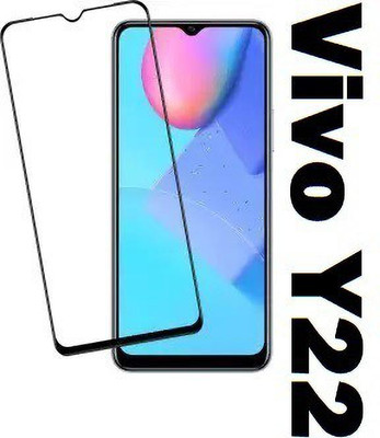 welldesign Edge To Edge Tempered Glass for Vivo Y22(Pack of 1)