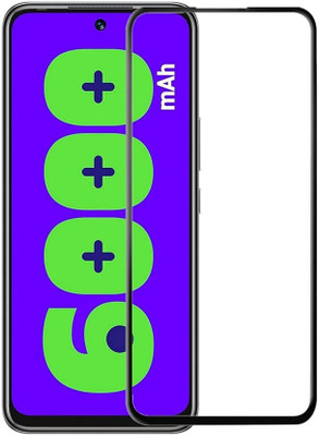 DMJHP Edge To Edge Tempered Glass for Infinix Hot 12 Play(Pack of 1)