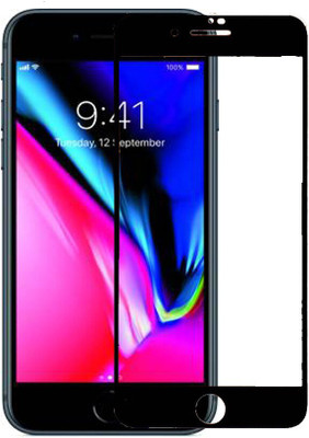KARTRAY Edge To Edge Tempered Glass for Apple iPhone 7, Apple iPhone 8, Apple iPhone SE 2020(Pack of 1)