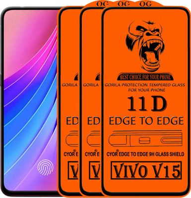 CYOR Edge To Edge Tempered Glass for VIVO V15(Pack of 3)