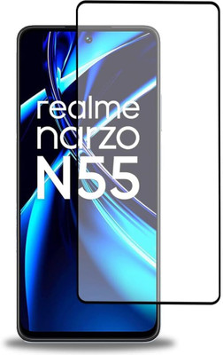 Caseline Edge To Edge Tempered Glass for Realme Narzo N55(Pack of 1)
