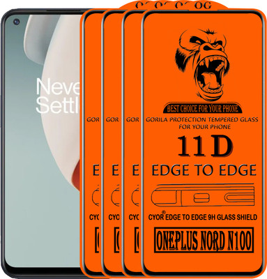 CYOR Edge To Edge Tempered Glass for ONEPLUS N100(Pack of 4)