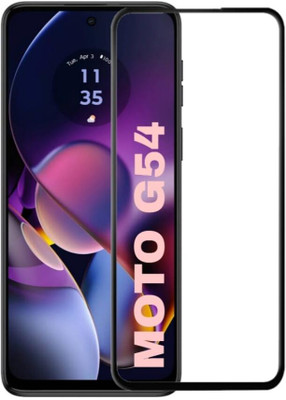 EITANSHA CREATION Edge To Edge Tempered Glass for Motorola G54, Moto G54(Pack of 1)