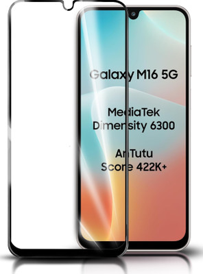 HUPSHY Edge To Edge Tempered Glass for SAMSUNG Galaxy M16 5G(Pack of 1)