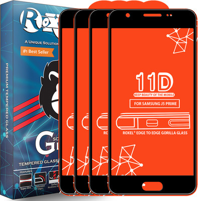 Roxel Edge To Edge Tempered Glass for Samsung Galaxy J5 Prime(Pack of 4)
