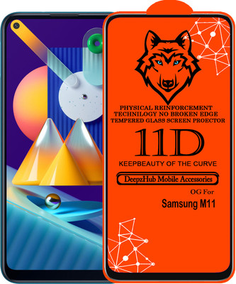 CRodible Edge To Edge Tempered Glass for Samsung Galaxy M11(Pack of 1)