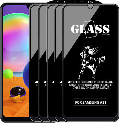 Qyist Edge To Edge Tempered Glass for SAMSUNG GALAXY A31(Pack of 5)