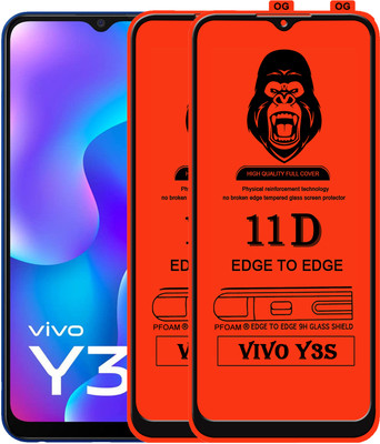 Rofix star Edge To Edge Tempered Glass for VIVO Y3S(Pack of 2)