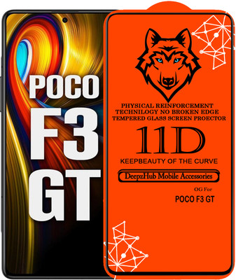 DeepzHub Edge To Edge Tempered Glass for POCO F3 GT(Pack of 1)