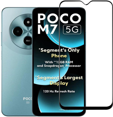 EITANSHA CREATION Edge To Edge Tempered Glass for POCO M7, POCO M7 5G, POCO C75, POCO C75 5G(Pack of 1)