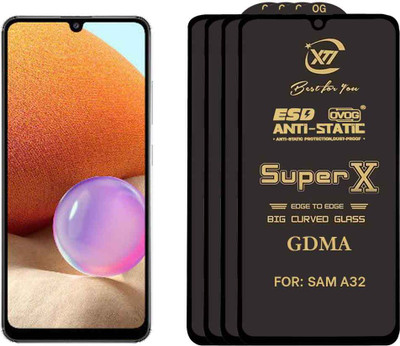 GDMA Edge To Edge Tempered Glass for SAMSUNG A32 4G(Pack of 4)