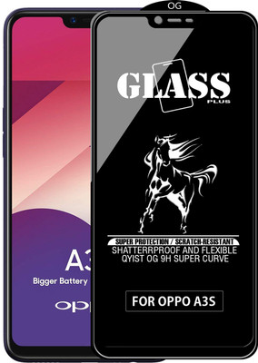 Qyist Edge To Edge Tempered Glass for Oppo A3s(Pack of 1)