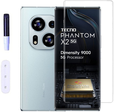 Mersal Edge To Edge Tempered Glass for Tecno Phantom X2 5G, UV Curved Screen Protector with Easy Installation Kit(Pack of 1)